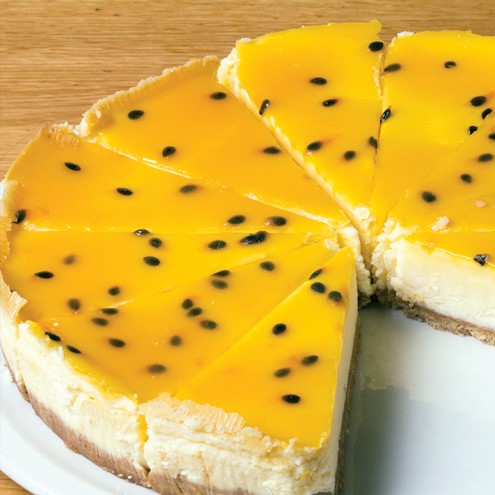 Baked Passionfruit & White Chocolate Cheesecake Main Image