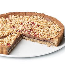 Vegan Crostata Crema Niocciola e Lampone